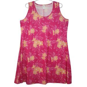 West Loop Sleeveless Floral Dress Size XL Polyester and Elastane.